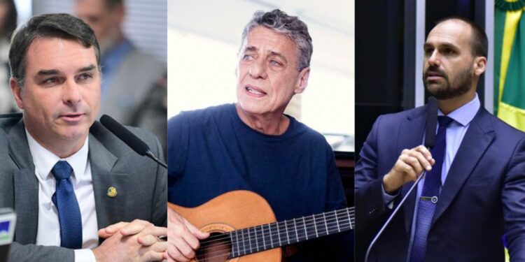 Chico Buarque ganha ações na Justiça contra Flávio e Eduardo Bolsonaro e será indenizado em R$ 48 mil