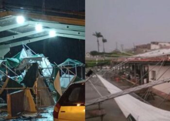 Temporal em Itapetinga destelha casas e deixa parte dos moradores sem luz