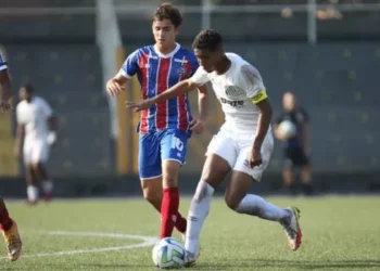 Brasileirão Sub-17: Bahia perde para o Santos e segue sem vencer