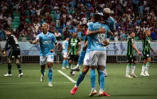 Bahia vence o América-MG, encerra jejum de triunfos e deixa a zona de rebaixamento do Brasileirão