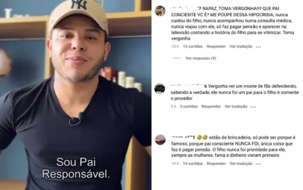 Tierry é alvo de críticas em campanha sobre paternidade: “Nunca foi um pai para o filho”