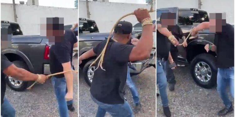 Homens filmados ‘chicoteando’ vítima são identificados pela polícia