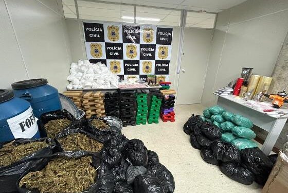 Polícia desarticula laboratório de drogas em hotel com apreensão de quase uma tonelada