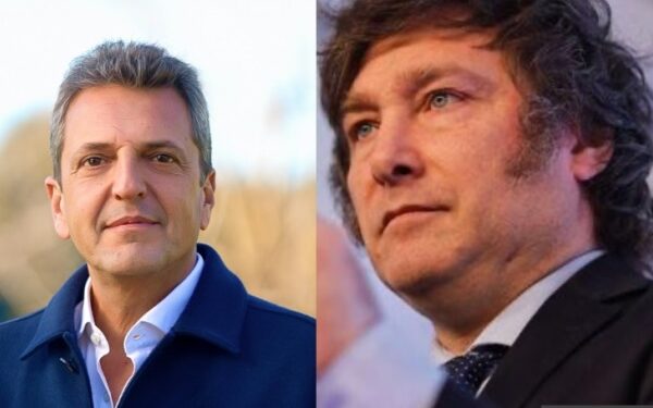 Sergio Massa e Javier Milei disputam segundo turno na Argentina