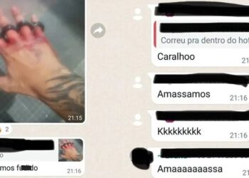 “Justiceiros” mostram fotos de mãos sujas de sangue e com soco-inglês