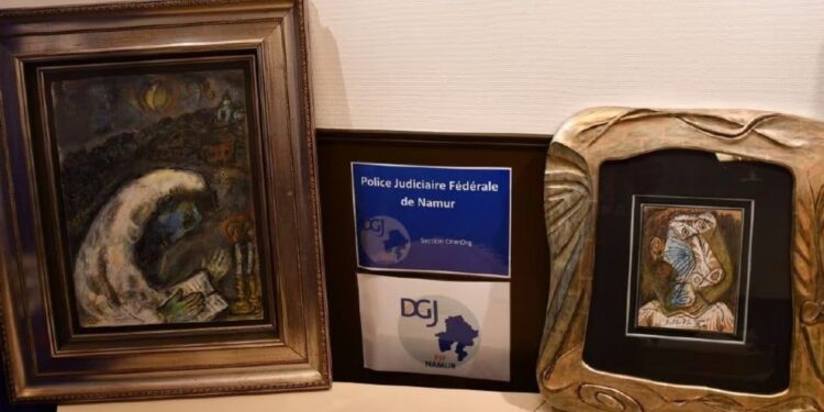 Avaliadas em R$ 4,4 milhões, telas de Picasso e Chagall são recuperadas pela polícia na Antuérpia