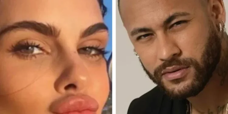 Modelo brasileira é mãe do terceiro filho de Neymar