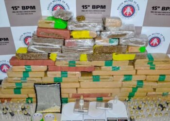 PM apreende mais de 50kg de maconha e frascos de lança-perfume no sul da Bahia
