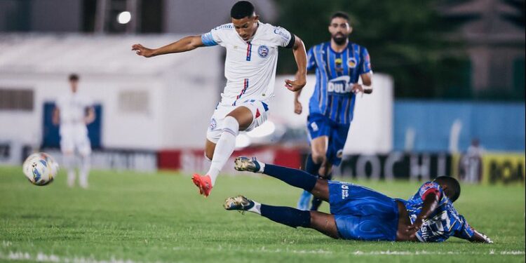 Bahia cede empate ao Jacobina no último minuto de jogo e segue sem vencer no Baianão