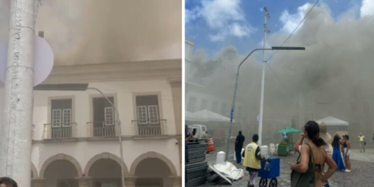 Prédio da Câmara de Vereadores é atingido por incêndio de grande proporção