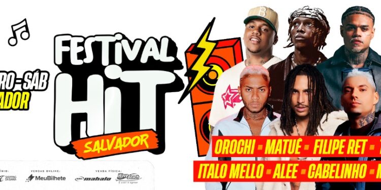 Festival Hit Salvador reunirá grandes nomes do rap e do funk em dezembro