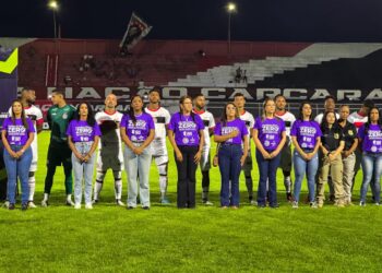 Alagoinhas apoia campanha Feminicídio Zero em partida do Baianão 2026