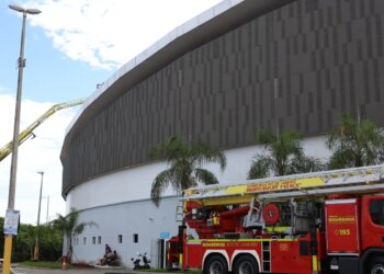Defesa Civil do Rio interdita parte do Velódromo atingido por incêndio