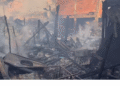 Incêndio destrói moradias na comunidade de Paraisópolis em São Paulo