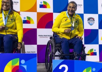 Parapan-Pacífico de natação: Brasil estreia com medalhas e recorde