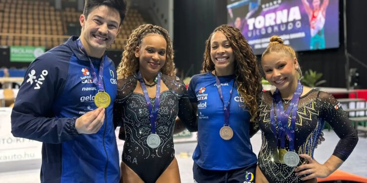 Brasil fecha Copa do Mundo de ginástica com mais cinco pódios