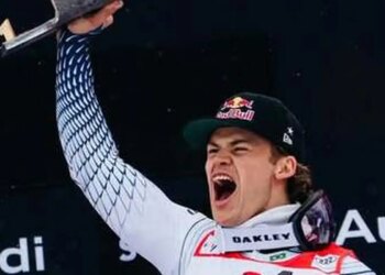 Lucas Pinheiro abre temporada com ouro em slalom gigante na Áustria